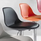 Tabouret en polypropylène, design moderne et relevable - Rose Viadurini