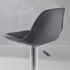 Tabouret en polypropylène, design moderne et relevable - Rose Viadurini