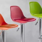 Tabouret en polypropylène, design moderne et relevable - Rose Viadurini