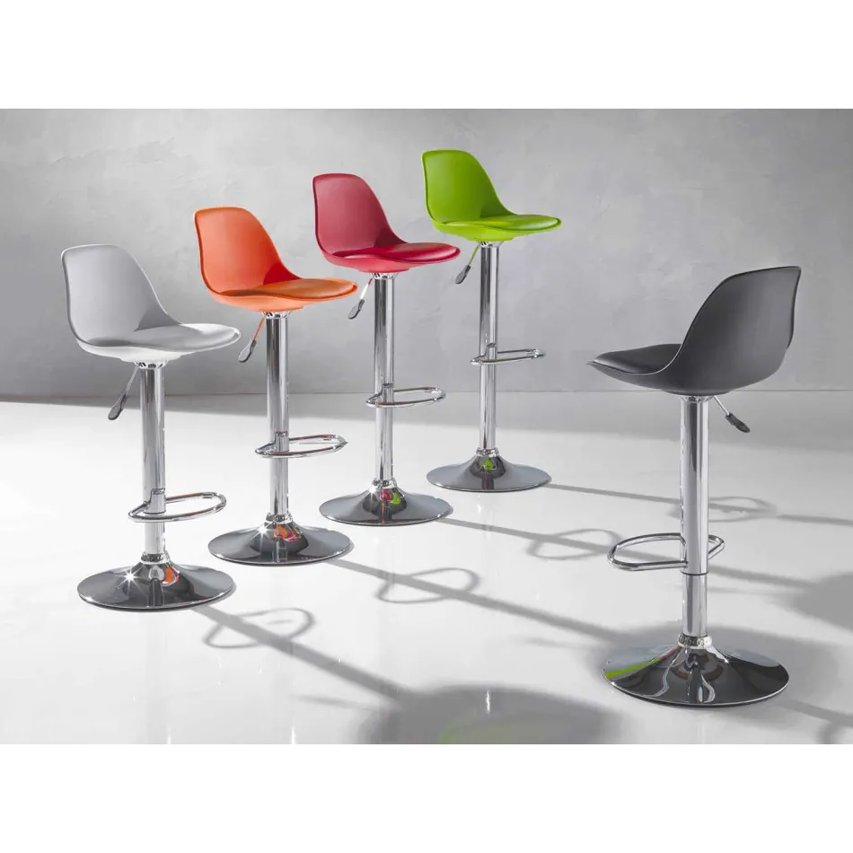 Tabouret en polypropylène, design moderne et relevable - Rose Viadurini