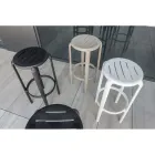 Tabouret en polypropylène renforcé de fibre de verre de différentes couleurs - Neev Viadurini