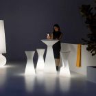 Tabouret d'extérieur lumineux en polyéthylène avec LED Made in Italy - Desmond Viadurini
