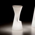 Tabouret d'extérieur lumineux en polyéthylène avec LED Made in Italy - Desmond