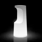 Tabouret lumineux d'extérieur en polyéthylène avec lumière LED fabriqué en Italie - Forlina Viadurini