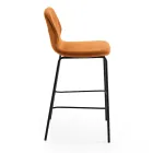 Tabouret de cuisine moderne en velours matelassé design coloré - Scarat Viadurini