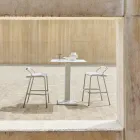 Tabouret d'extérieur avec oreillers inclus Made in Italy - Noss by Varaschin Viadurini