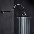 Pommeau de douche classique en acier avec bras de douche en laiton Made in Italy - Jeko Viadurini