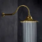 Pommeau de douche classique en acier avec bras de douche en laiton Made in Italy - Jeko Viadurini