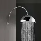 Pommeau de douche Bell en acier avec bras arqué Made in Italy - Auro Viadurini