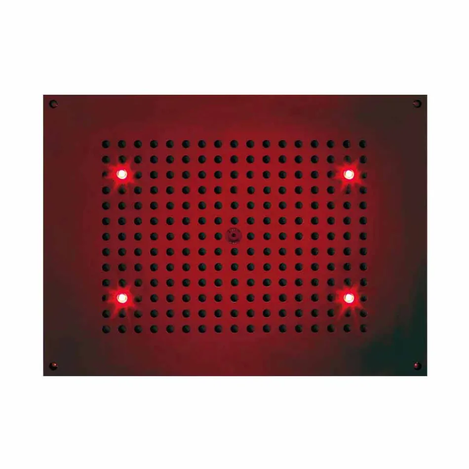 Rectangulaire douche de tête Bossini douche un jet avec chromothérapie Viadurini