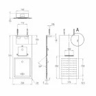 Pommeau de douche mural en acier à double jet Made in Italy - Cartesio Viadurini