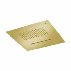 Pommeau de douche de plafond en acier avec double jet Made in Italy - Quinto Viadurini