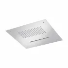 Pommeau de douche de plafond en acier avec double jet Made in Italy - Quinto Viadurini