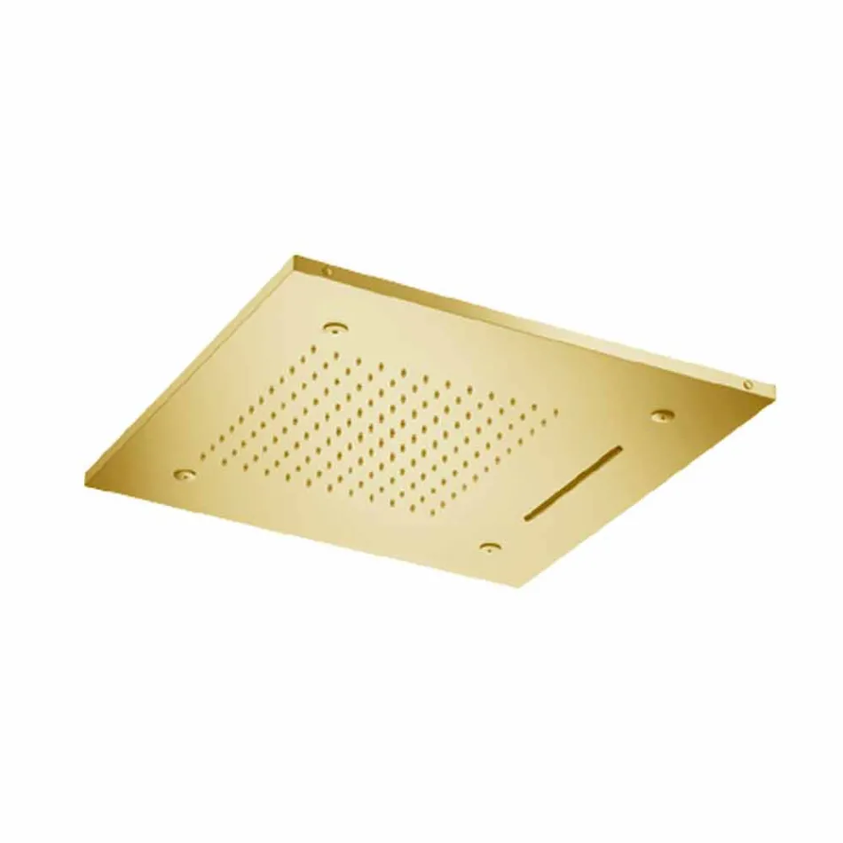 Pommeau de douche au plafond en acier inoxydable avec 3 jets Made in Italy - Frido Viadurini