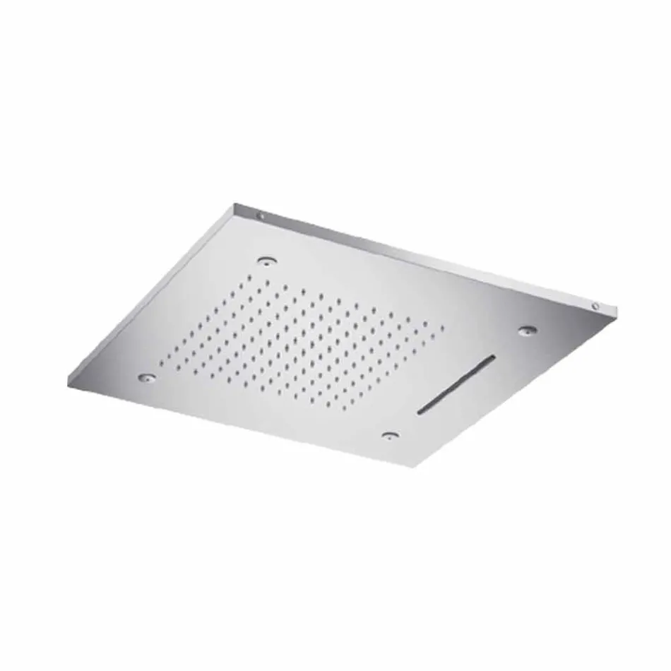 Pommeau de douche au plafond en acier inoxydable avec 3 jets Made in Italy - Frido Viadurini