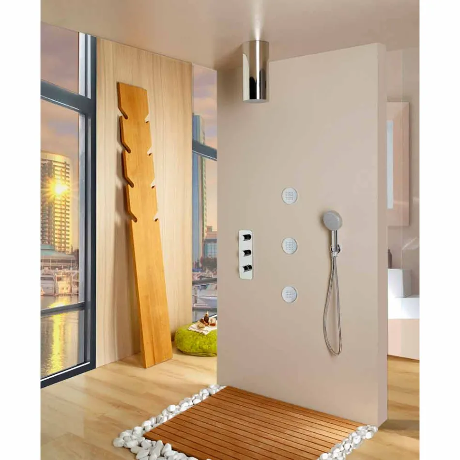 Pomme de douche élégant design moderne à un jet Bossini Viadurini