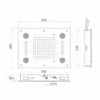 Pommeau de douche en acier avec chromothérapie et Bluetooth Made in Italy - Elbo Viadurini