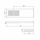Pommeau de douche en acier avec jet de pluie Made in Italy - Nairobi Viadurini