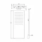 Pommeau de douche en acier inoxydable avec jet de pluie Made in Italy - Fiordo Viadurini