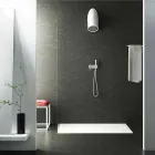 Pommeau de douche mural moderne en Luxolid made in Italy, Rubano Viadurini