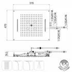 douche d&#39;eau modernes quatre fonctions Bossini rêve Viadurini