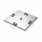 Pommeau de Douche Carré au Plafond en Acier Fabriqué en Italie - Amidon Viadurini