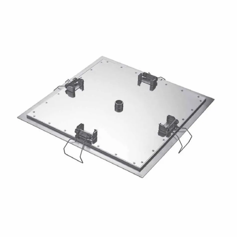 Pommeau de Douche Carré au Plafond en Acier Fabriqué en Italie - Amidon Viadurini