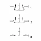 Pommeau de Douche Carré au Plafond en Acier Fabriqué en Italie - Amidon Viadurini