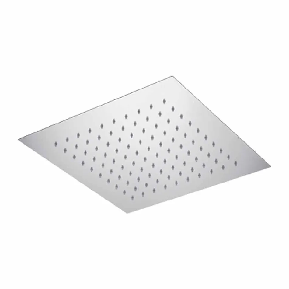 Pommeau de Douche Carré au Plafond en Acier Fabriqué en Italie - Amidon Viadurini