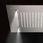 Pommeau de douche carré en acier inoxydable avec nébuliseurs Made in Italy - Selmo Viadurini