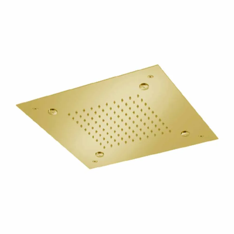 Pommeau de douche carré en acier inoxydable avec nébuliseurs Made in Italy - Selmo Viadurini