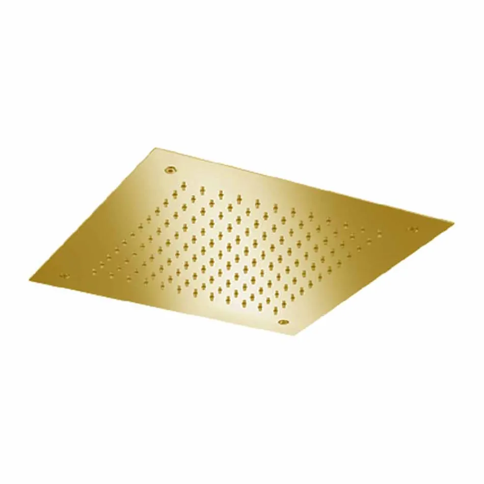 Pommeau de douche carré à jet unique en acier inoxydable Made in Italy - Jet Viadurini