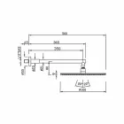 Pomme de douche ronde en acier inoxydable et laiton Made in Italy - Aurelio Viadurini