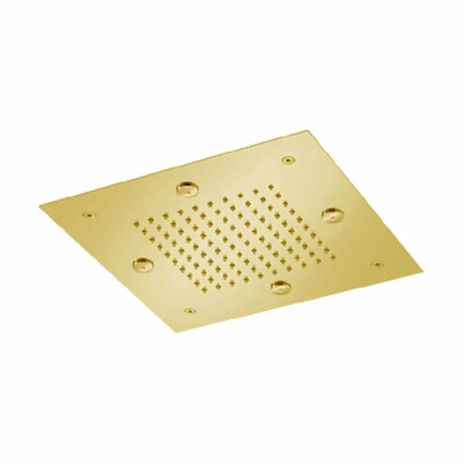 Pomme de douche en acier avec jet de pluie et nébuliseurs Made in Italy - Selmo Viadurini