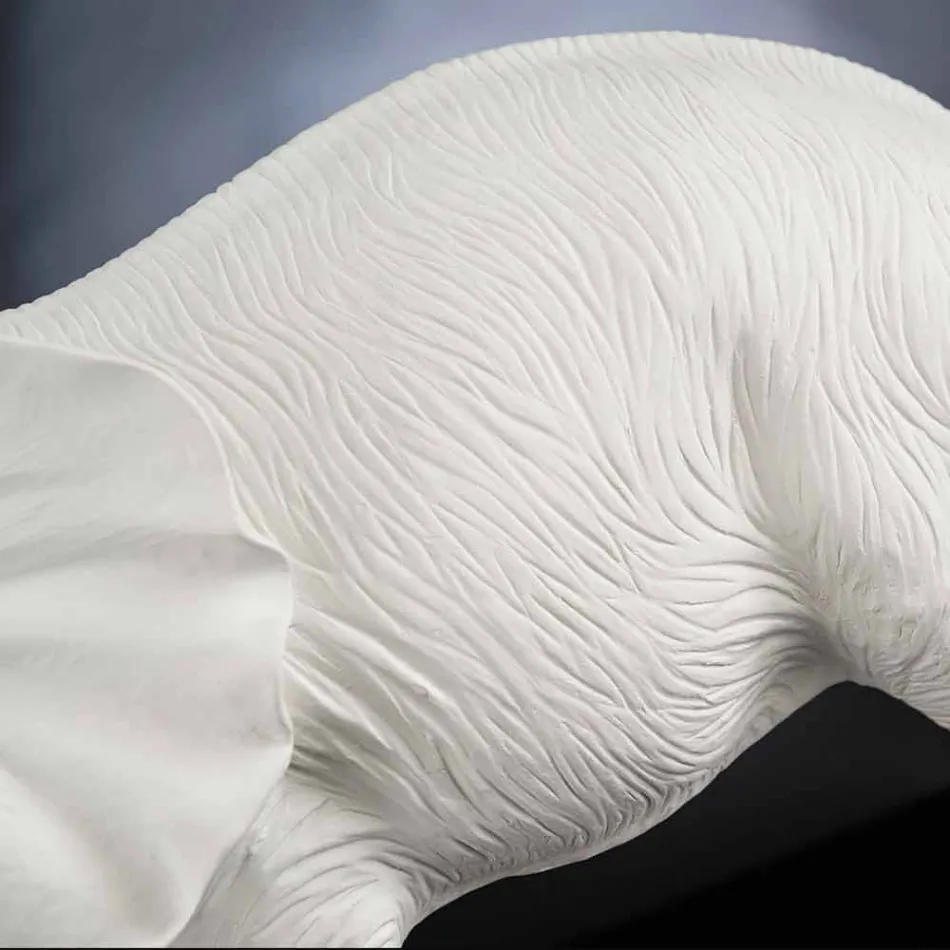 Ornement en céramique en forme d'éléphant fabriqué à la main en Italie - Fante Viadurini