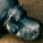 Ornements en céramique en forme d'hippopotame, fabriqués en Italie - Savage Viadurini