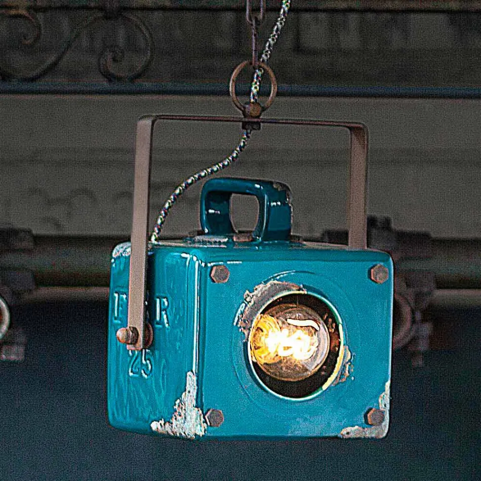 design Suspension spot en Vintage Allie céramique et fer Viadurini