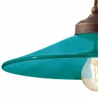 suspension céramique colorée et laiton antique Maya Ferroluce Viadurini