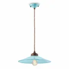 suspension céramique colorée et laiton antique Maya Ferroluce Viadurini