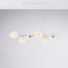 Suspension en fer laqué fabriquée en Italie pour la décoration intérieure - Berlin Viadurini