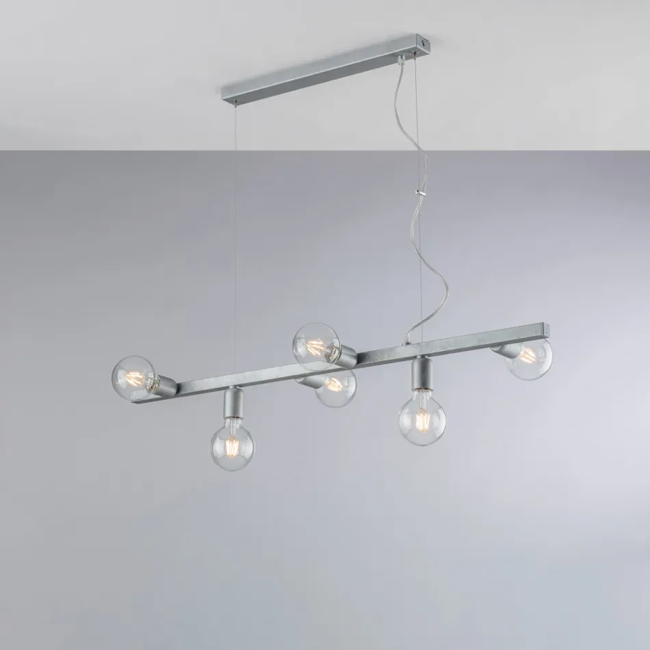 Suspension en fer laqué fabriquée en Italie pour la décoration intérieure - Vérone Viadurini