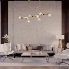 Suspension en fer laqué fabriquée en Italie pour la décoration intérieure - Vérone Viadurini