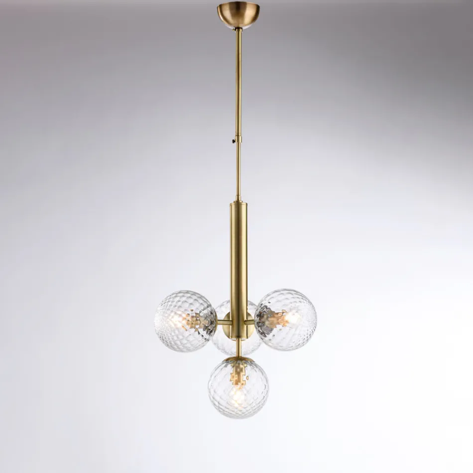 Suspension en fer fabriquée en Italie pour la décoration intérieure - Côme Viadurini