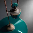 suspension céramique et des bas Britney Ferroluce laiton antique Viadurini