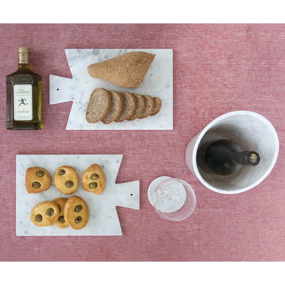 Sous-verres modernes en marbre coloré Made in Italy, 2 pièces - Nessa Viadurini