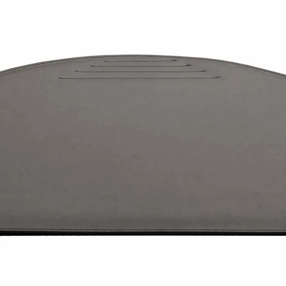 Sous-main en cuir régénéré avec coutures d'arrêt de stylo Made in Italy - Medea Viadurini