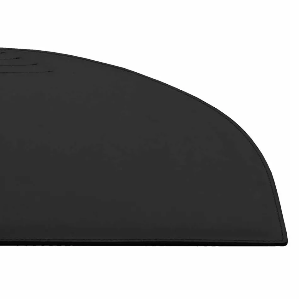 Sous-main en cuir régénéré avec coutures d'arrêt de stylo Made in Italy - Medea Viadurini