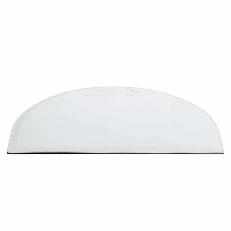 Sous-main en cuir régénéré avec coutures d'arrêt de stylo Made in Italy - Medea Viadurini