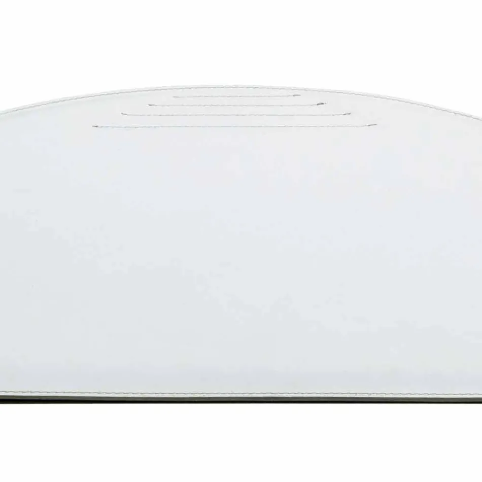 Sous-main en cuir régénéré avec coutures d'arrêt de stylo Made in Italy - Medea Viadurini