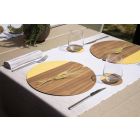 Set de table rond moderne en vrai bois naturel fabriqué en Italie - Stan Viadurini